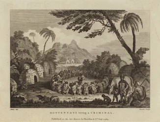 Hottentotten verurteilen einen Verbrecher