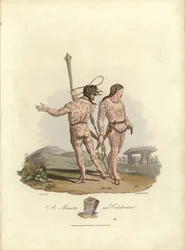 Illustration für Die Kostüme der ursprünglichen Bewohner der britischen Inseln