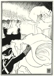 Illustration für die Abenteuer des Baron Münchhausen