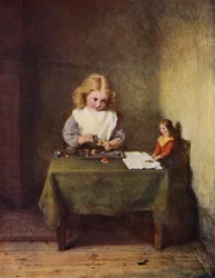 Im Kinderzimmer (Farblitho)