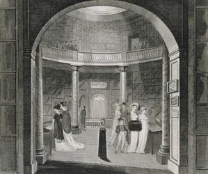 Innenansicht des Leverian Museums, 1806