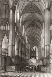 Innenraum der Westminster Abbey, City of Westminster, London, England
