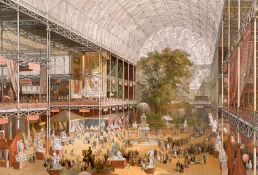 Innenansicht der Internationalen Ausstellung von 1862