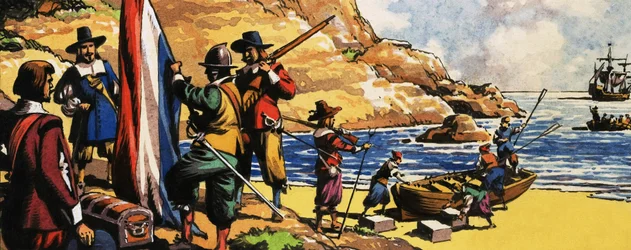 Jan van Riebeeck kommt in Südafrika an
