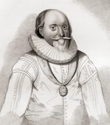 John Erskine, 2./19. Earl of Mar, ca. 1558-1634. Schottischer Politiker. Aus Iconographia Scotica oder Porträts berühmter Persönlichkeiten Schottlands, veröffentlicht 1797.