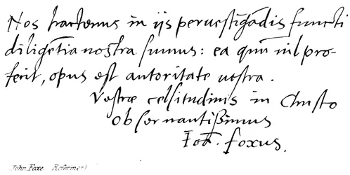 John Foxe, Reformator