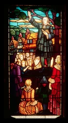 John Wesley (1703-91) predigt das Evangelium in England, ca. 1890