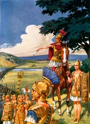 Julius Caesar überquert den Rubikon