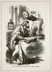 König Alfred übersetzt die Psalmen