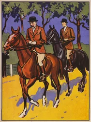 König Georg V. reitet auf Rotten Row, Hyde Park, London