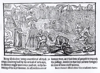 König Malcolm von Schottland beobachtet landwirtschaftliche Arbeit, 1586