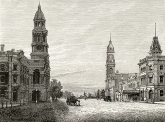 King William Street, Adelaide, ca. 1880, aus 