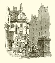Knoxs Haus in der Canongate, Edinburgh