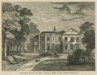Langham House im Jahr 1820