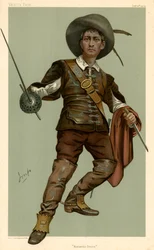 Lewis Waller, Romantisches Drama, Vanity Fair Karikatur, 13. Oktober 1904