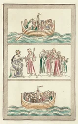 Leben von Thomas Becket (kolorierte Gravur)