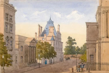 Lord Grosvenors neues Haus, Ecke Halkin Street, London