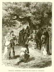 Ludwig IX. spricht Recht im Wald von Vincennes