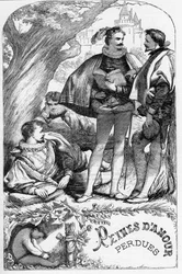 Verlorene Liebesmüh - Illustration in „Gesammelte Werke von William Shakespeare“ 1866 - Die Illustrationen und die allgemeine Form dieser Ausgabe sind von Cassell