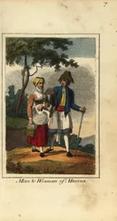 Mann und Frau aus Murcia, Spanien