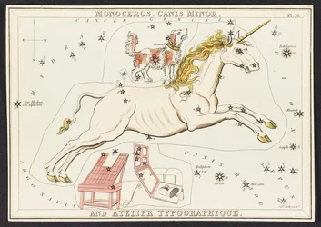 Monoceros. Canis Minor. Und Atelier Typographique, aus 