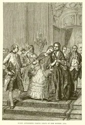 Marie Antoinette verabschiedet sich von ihrer Mutter