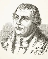 Martin Luther, aus „The National and Domestic History of England“ von William Hickman Smith Aubrey (1858-1916), veröffentlicht in London, ca. 1890