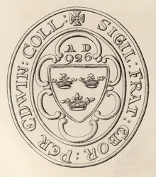 Freimaurersiegel der Großloge von ganz England, York, um 1766, aus The History of Freemasonry, Band II, veröffentlicht von Thomas C. Jack, London, 1883