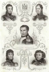 Massena, Ney, Napoleon Bonaparte, Murat und Kleber