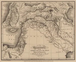 Mesopotamien mit Kanaan und anderen Teilen des Ostens, angepasst an die Geschichten von Abraham, Isaak und Jakob