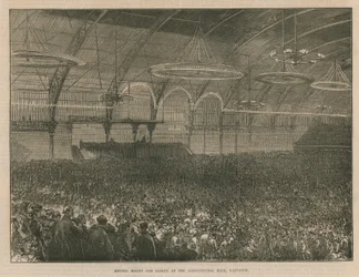 Messrs Moody und Sankey in der Landwirtschaftshalle