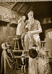 Michelangelo erschafft die kolossale Statue des Moses