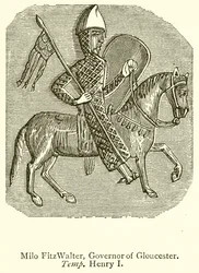 Milo FitzWalter, Gouverneur von Gloucester. Zeit Heinrich I.