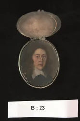 Miniatur von Henry Cromwell, Lord Lieutenant of Ireland, ca. 1655-59