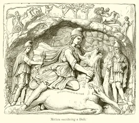 Mithra opfert einen Stier