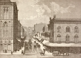 Montgomery Street, San Francisco in den 1880er Jahren
