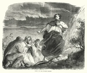 Mose und die siebzig Ältesten (Gravur)