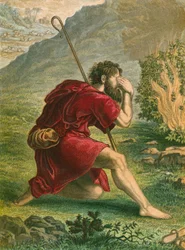 Moses vor dem brennenden Dornbusch
