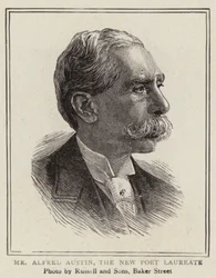 Herr Alfred Austin, der neue Poet Laureate (Stich)