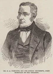 Herr G A Hamilton, MP für die Universität Dublin, gemeinsamer Sekretär des Schatzamtes