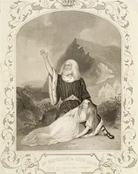 Mr. Macready als König Lear, Akt V Szene 3, im Stück von William Shakespeare (1564-1616)