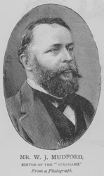 Mr W J Mudford, Herausgeber des "Standard" (Gravur)