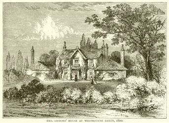 Mrs. Siddons Haus in Westbourne Green, 1800