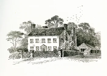 Das Haus von Mrs Snookes in Ringmer, Sussex, England, 1733