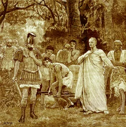 Mord an Cicero, Illustration aus Cassell