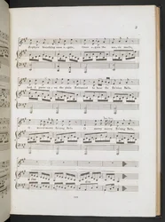 Musikpartitur für 