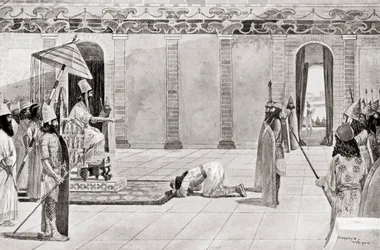 Nabonidus, König von Babylonien, aus Hutchinsons Geschichte der Nationen, veröffentlicht 1915