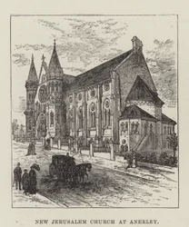 Neue Jerusalem-Kirche in Anerley (Gravur)