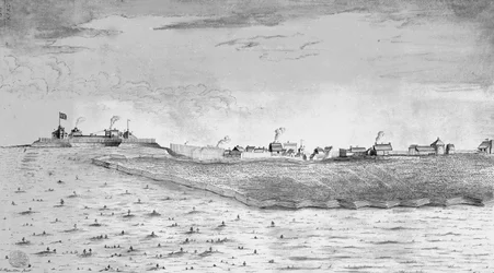 Nordwestansicht von Fort Lawrence in Chignectou