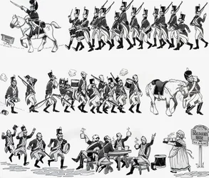 Kinderreim-Illustration: Der alte Herzog von York